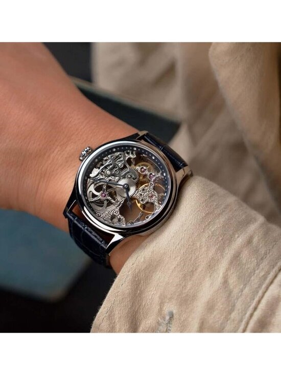 NWT Thomas Earnshaw Bauer Silver-tone Dial Men\'s Watch